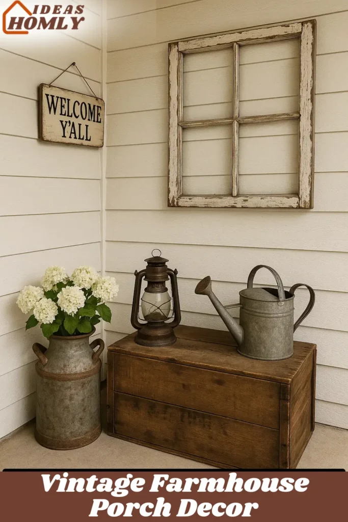 Vintage Farmhouse Porch Decor