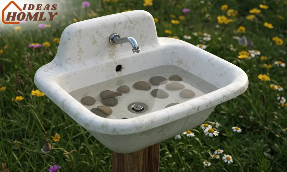 Vintage Sink Bird Bath
