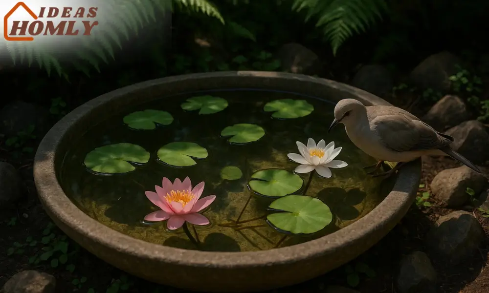 Water Lily Pad Bath For Bird Bath