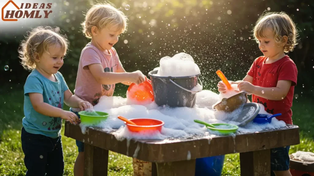 Water Station & Bubbles In Mud Kitchen
