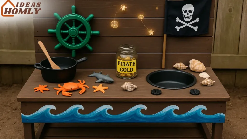 Whimsical Themed Mud Kitchen (Pirate or Fairy)