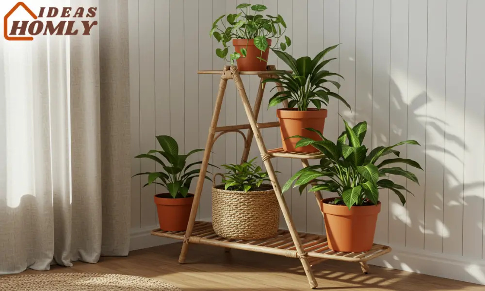 Wicker Plant Stand or Corner Shelf