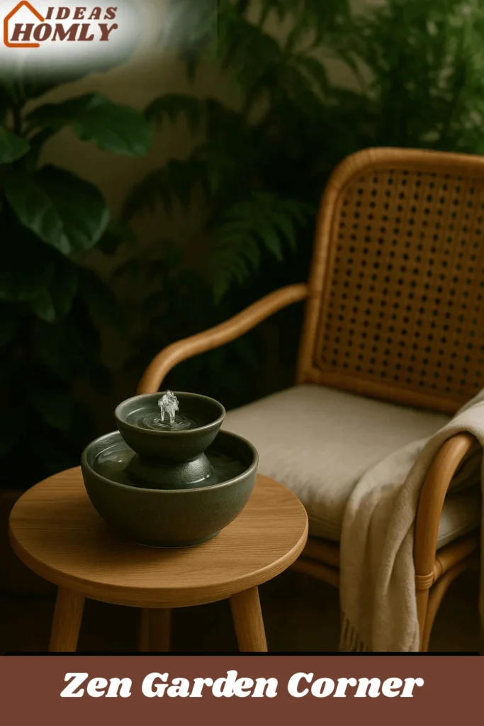 Zen Garden Corner (Table Top Fountain)