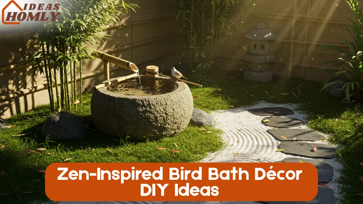 Zen-Inspired Bird Bath Décor DIY Ideas