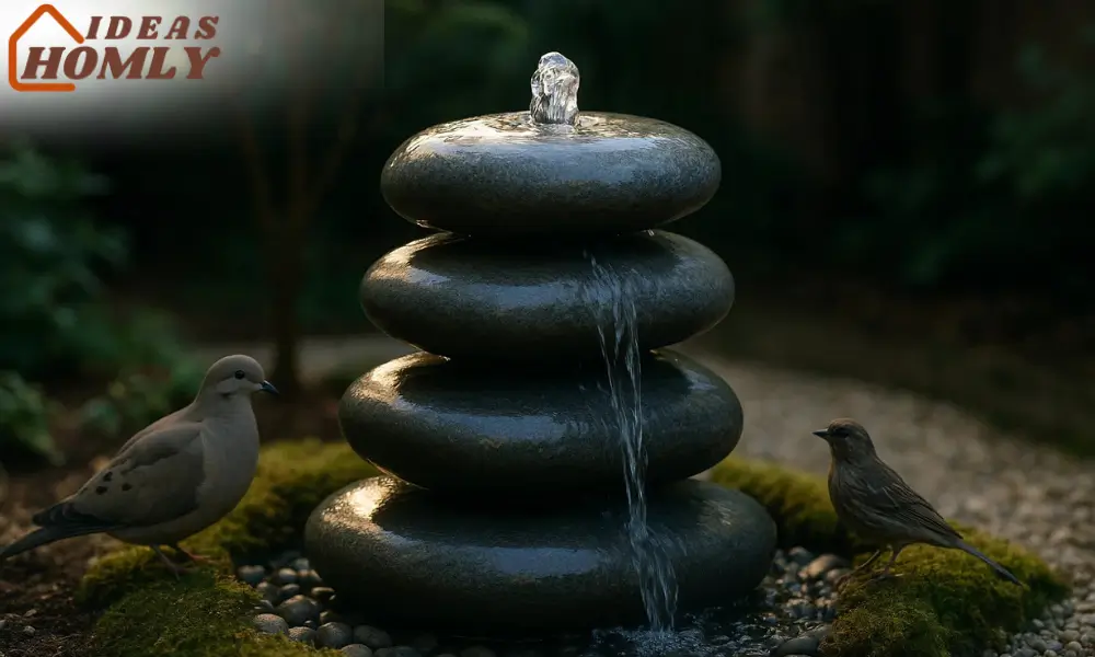 Zen Stacked Rock Bubbler Fountain