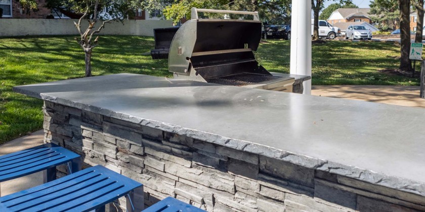 diy concrete countertops for outdoor kitchen