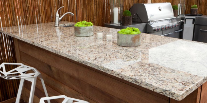 granite countertops outdoor kitchen