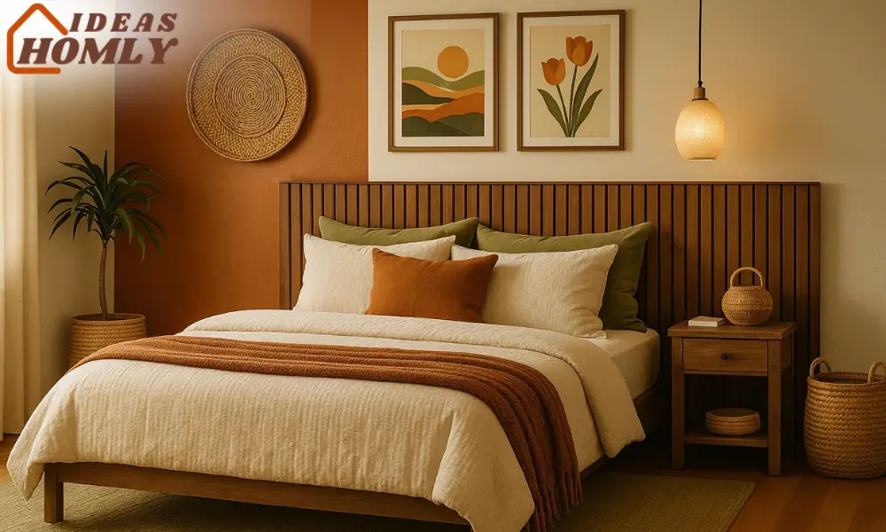 1970s Color Palettes & Wood Paneling Bedroom