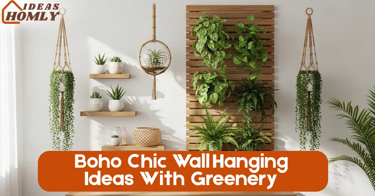 Boho Chic Wall Hanging Ideas With Greenery