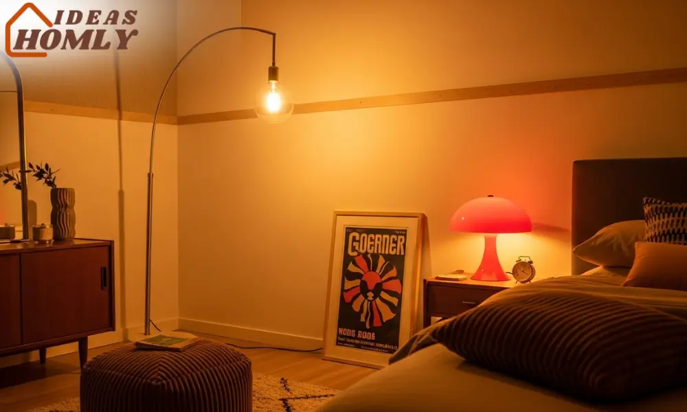 Brass Lighting & Retro Fixtures in the Bedroom