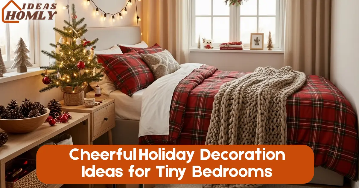 Cheerful Holiday Decoration Ideas for Tiny Bedrooms