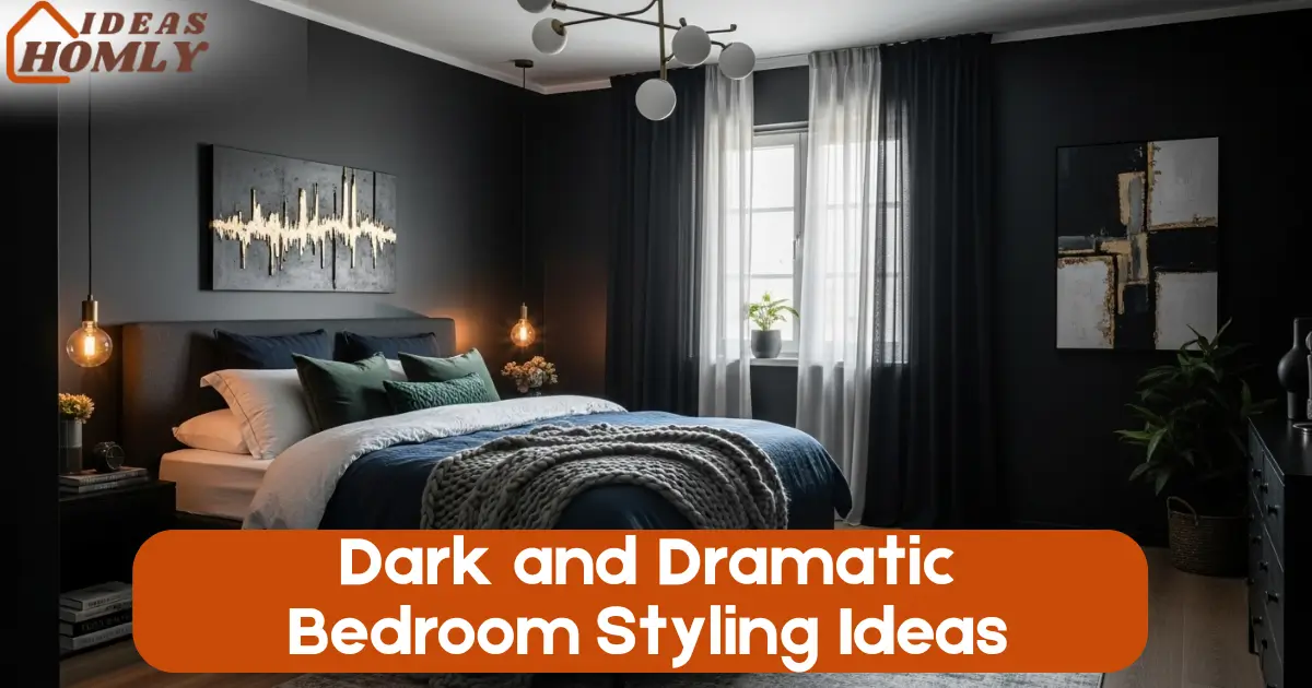 Dark and Dramatic Bedroom Styling Ideas