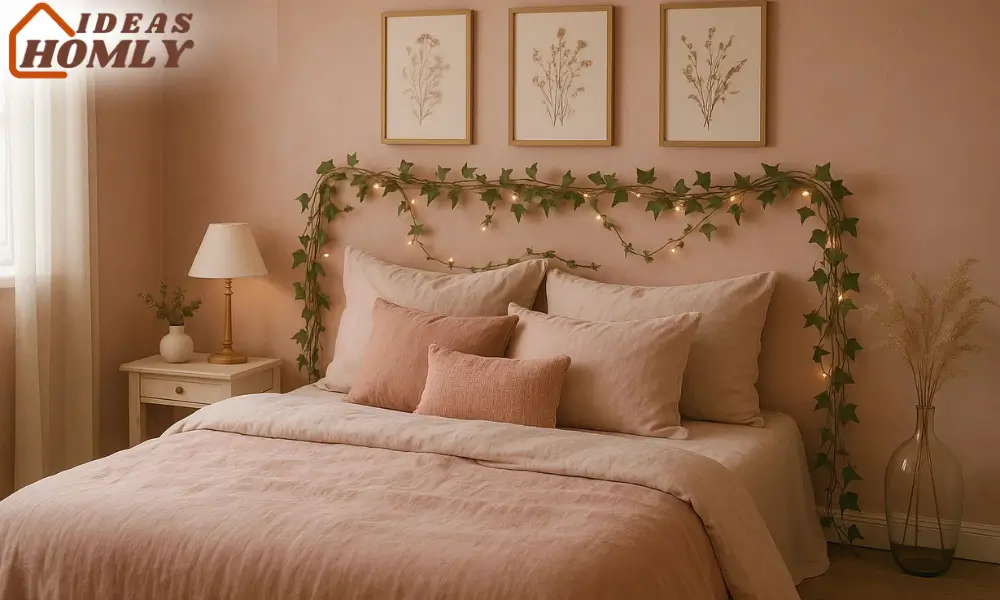 Dusty Rose & Botanical Bedroom for Romantic Dreamers
