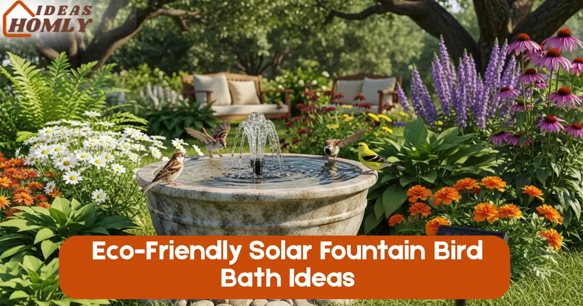 Eco-Friendly Solar Fountain Bird Bath Ideas