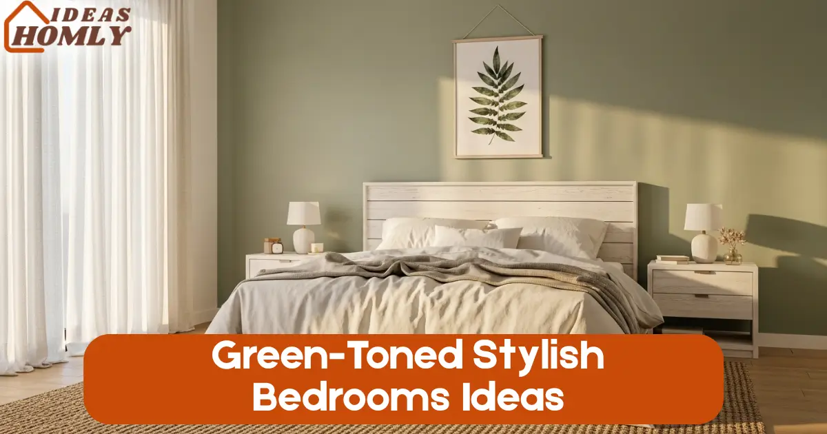 Green-Toned Stylish Bedrooms Ideas