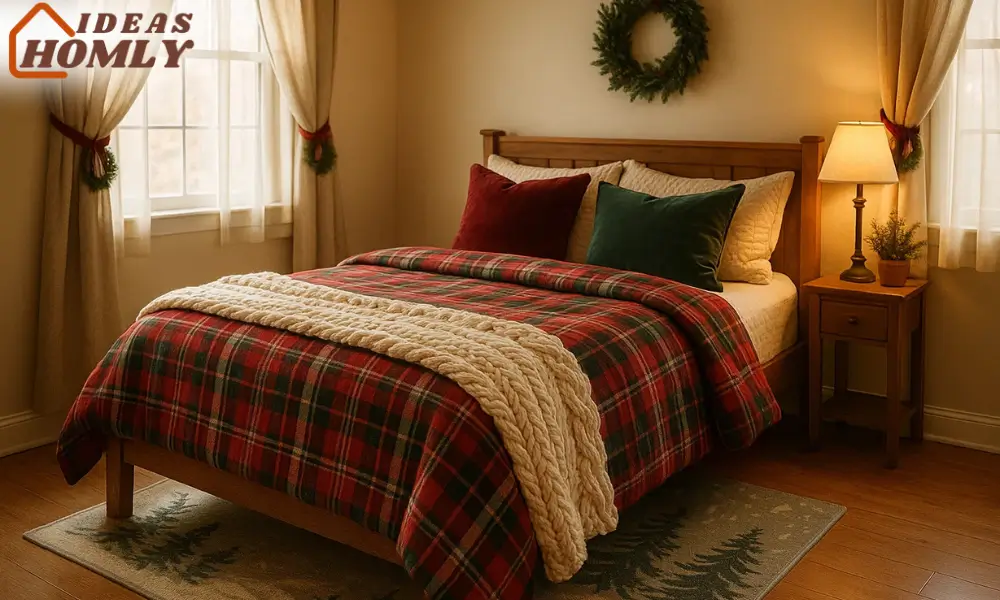 Holiday Textiles and Bedding for a Festive Bedroom Look