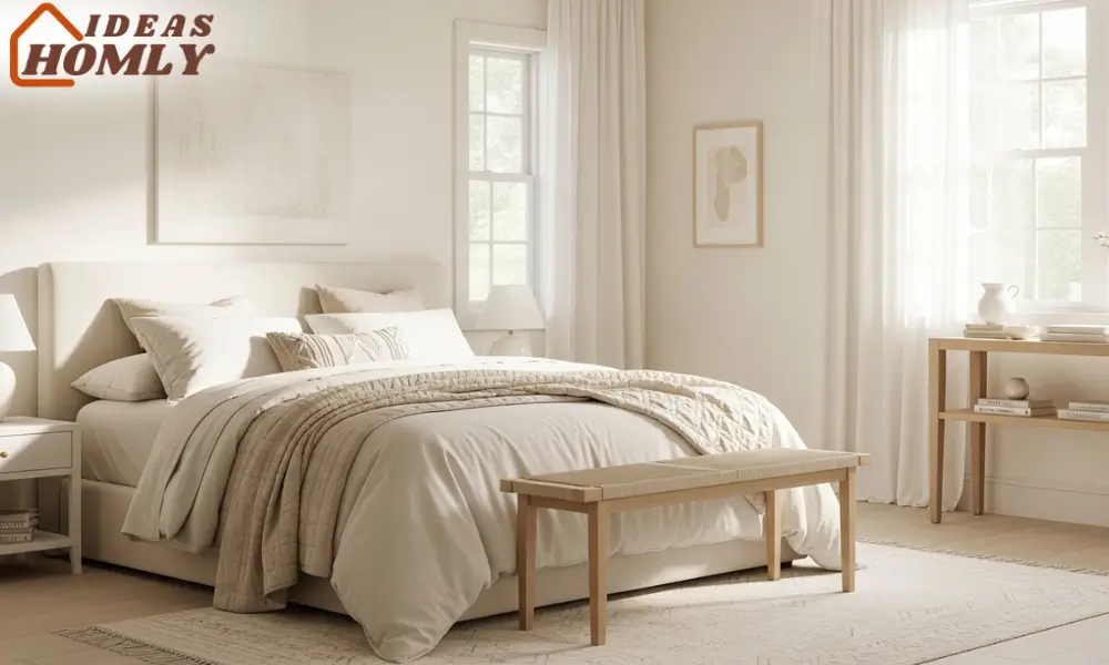 Layered Ivory and Cream Bedroom for Cozy Elegance