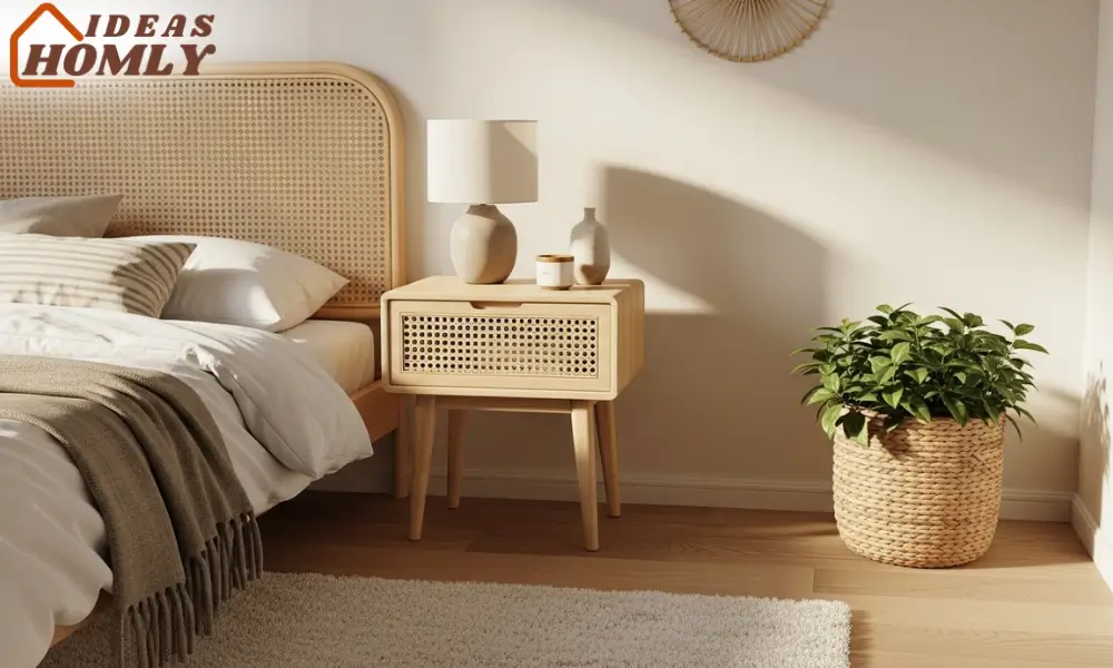 Lightwood and Rattan Furniture for a Breezy Summer Bedroom