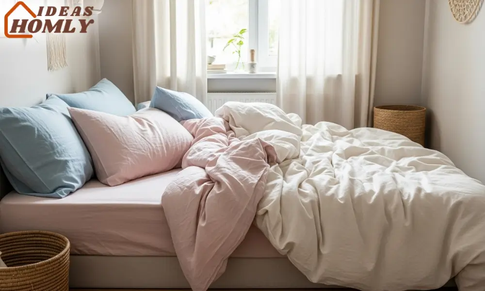 Linen Bedding in Soft Pastels for Cool Summer Sleep