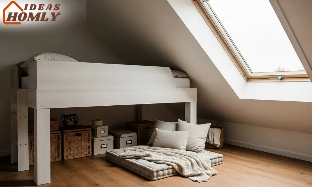 Mini-Loft Bed Setup for Low Ceiling Bedrooms