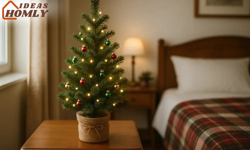 Mini Tabletop Christmas Tree for Nightstand Charm