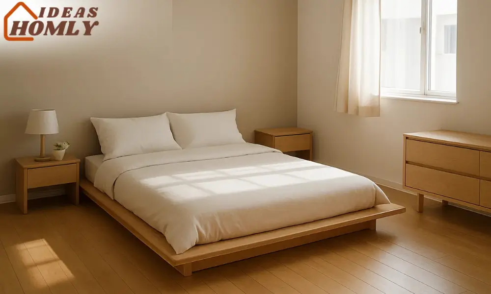Minimal Zen Bedroom with Low Furniture Design