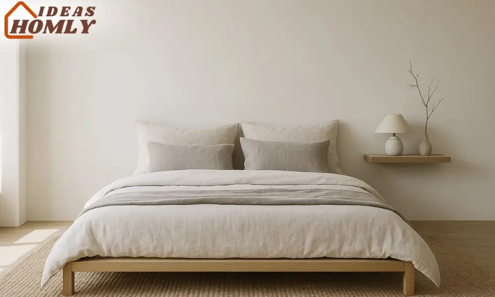 Minimalist Japandi Platform Bed in Scandinavian-Japanese Fusion