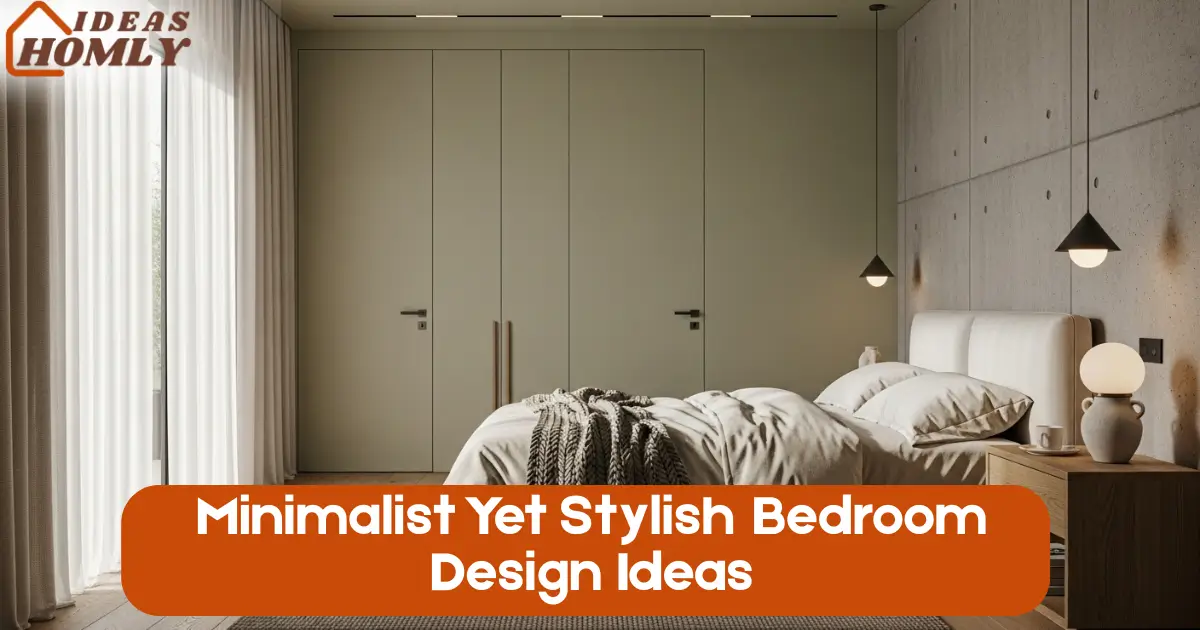 Minimalist Yet Stylish Bedroom Design Ideas