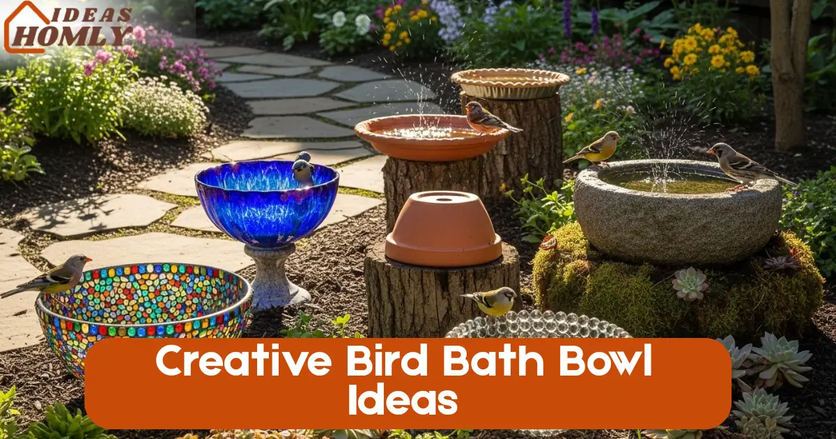 Stunning & Creative Bird Bath Bowl Ideas to Try At Home