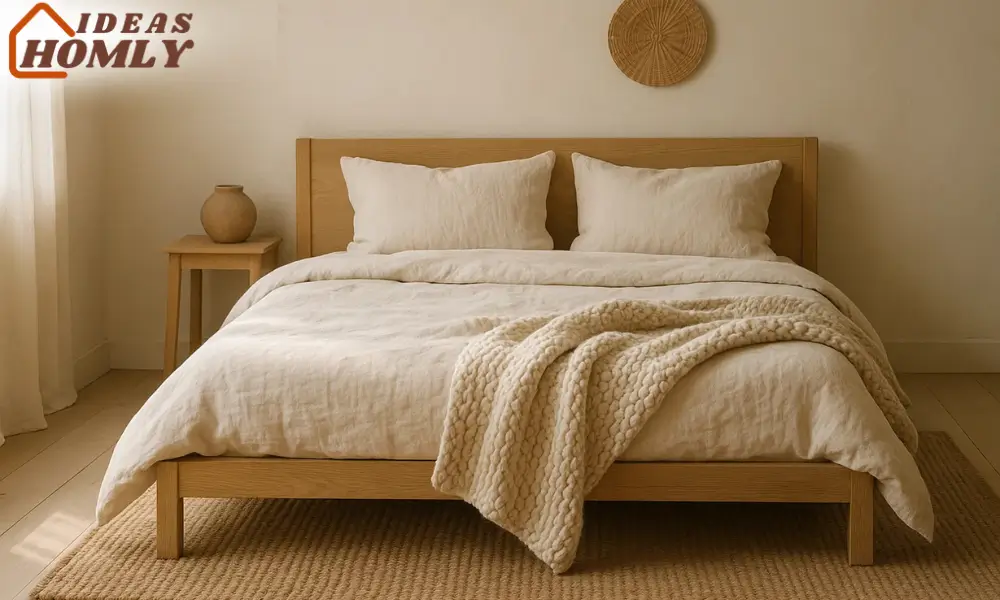 Textured Minimalist Bedroom Design in Neutral Earth Tones