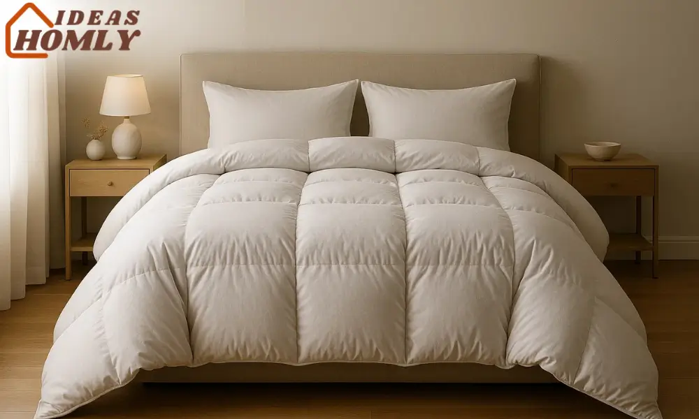 oversized fluffy duvet luxury bedroom queen bed