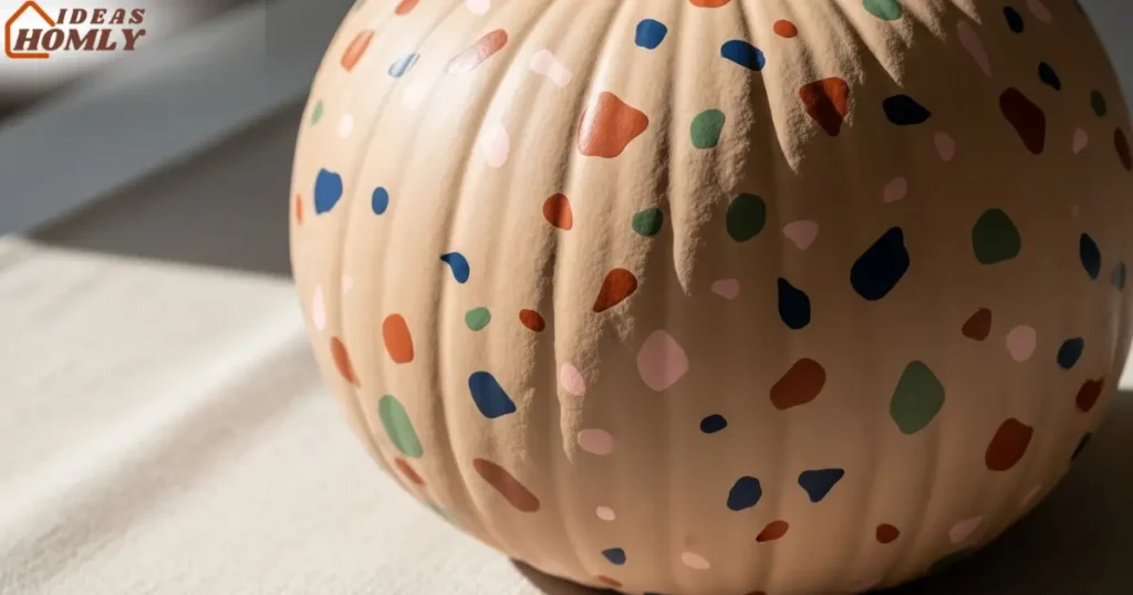 Terrazzo Speckled Pumpkin on a Matte Base