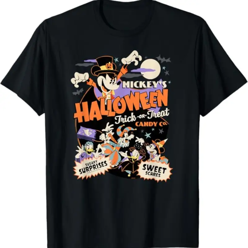 Disney Mickey’s Halloween T-Shirt Black For Women