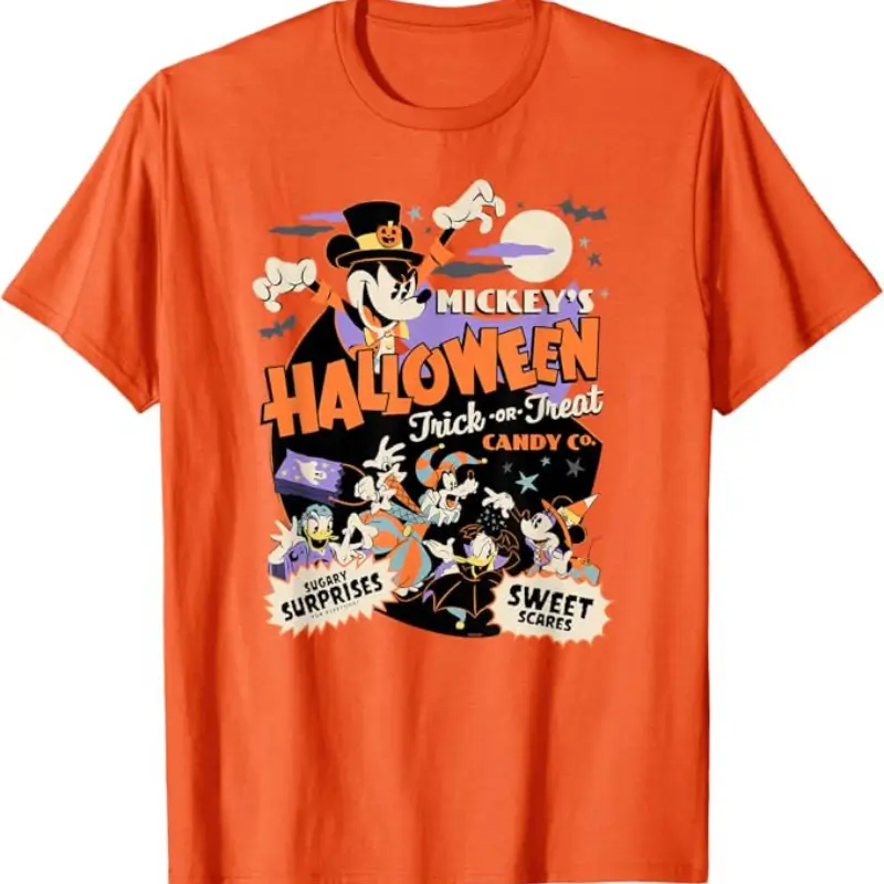 Disney Mickey’s Halloween T-Shirt Orange For Women