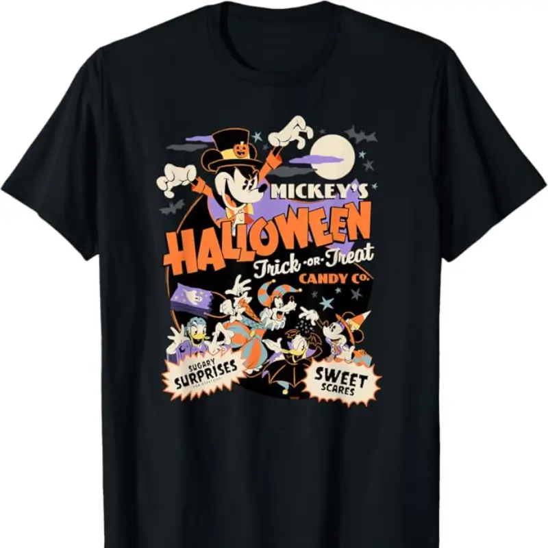 Disney Mickey’s Halloween T-Shirt Black