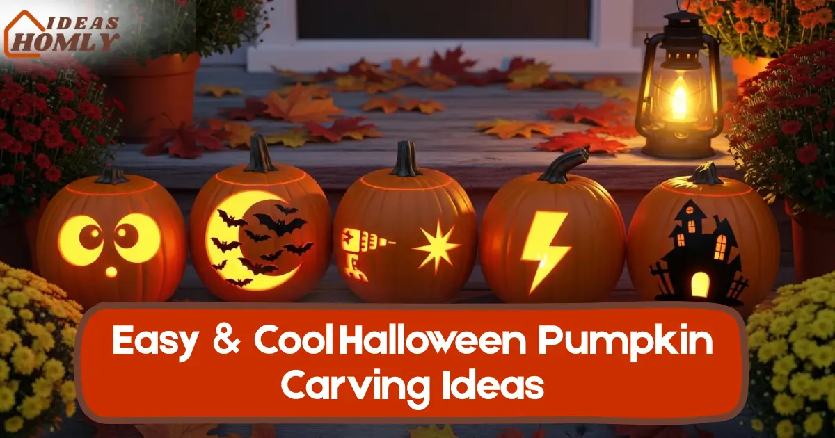 10 Easy & Cool Halloween Pumpkin Carving Ideas