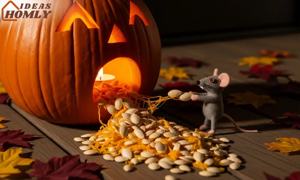 Escaping Seed Thief Pumpkin with Mouse Prop