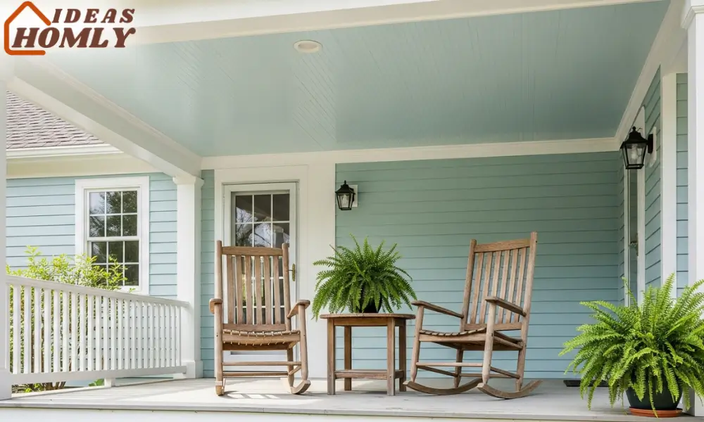Haint-Blue Porch Ceiling for a Serene Southern Look