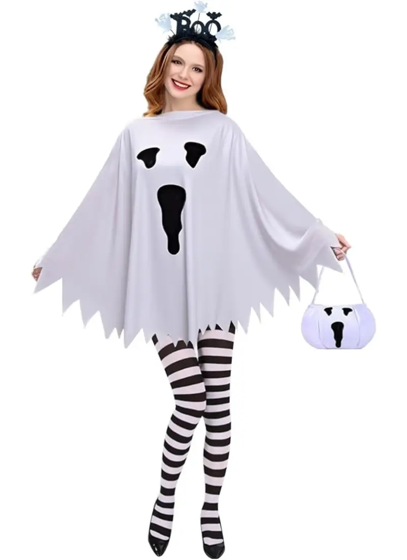 Ghost Halloween Costume for Women