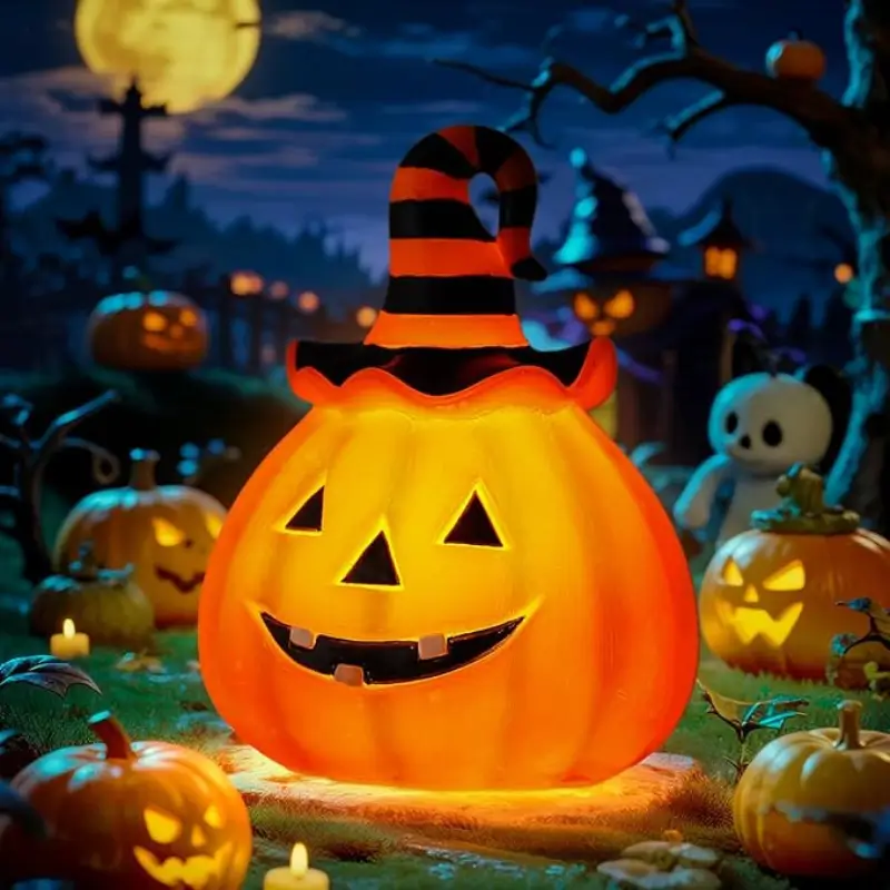 Halloween Pumpkin Decorations Outdoor Solar Lights