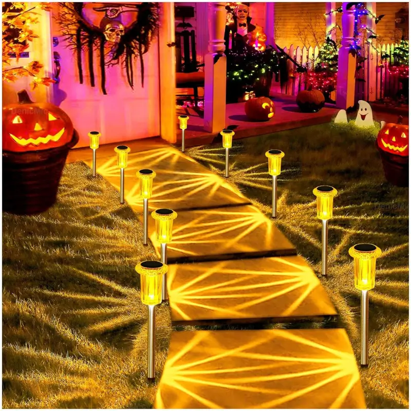Halloween Solar Lights Outdoor (Orange)