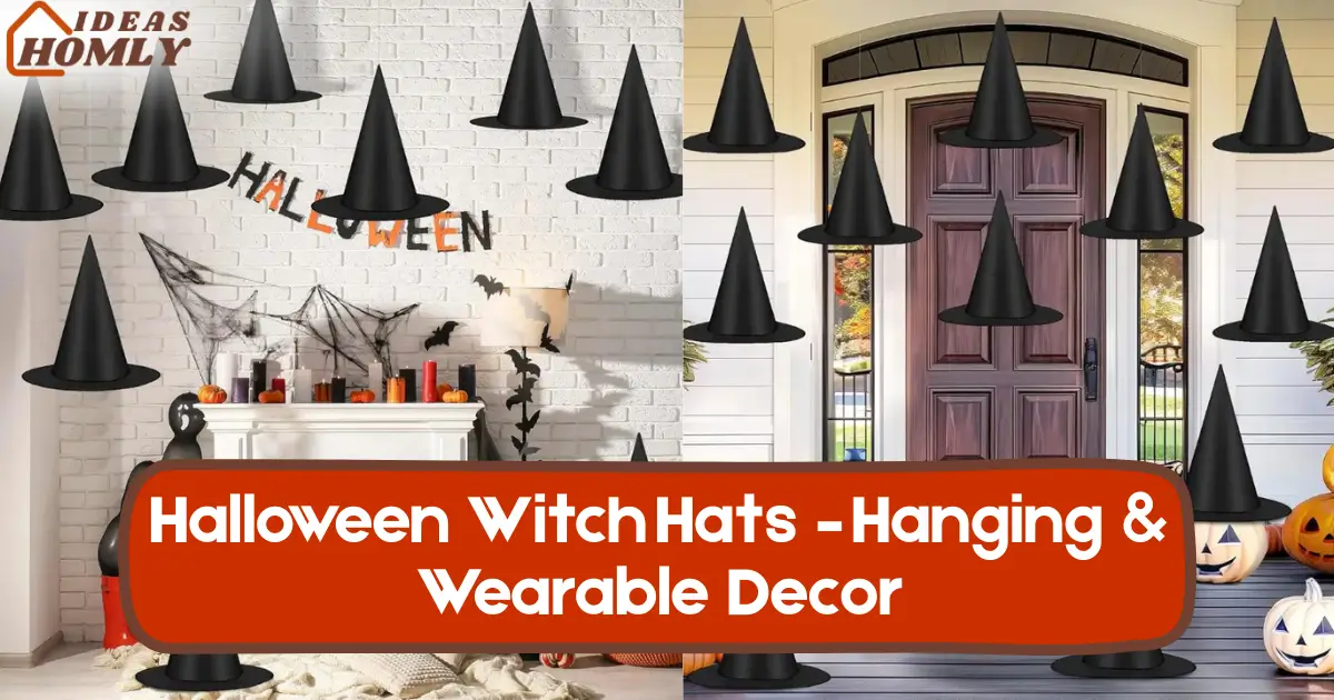 Halloween Witch Hats – Hanging & Wearable Decor