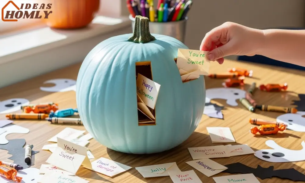 Mailbox Pumpkin with Love Notes and Envelopes