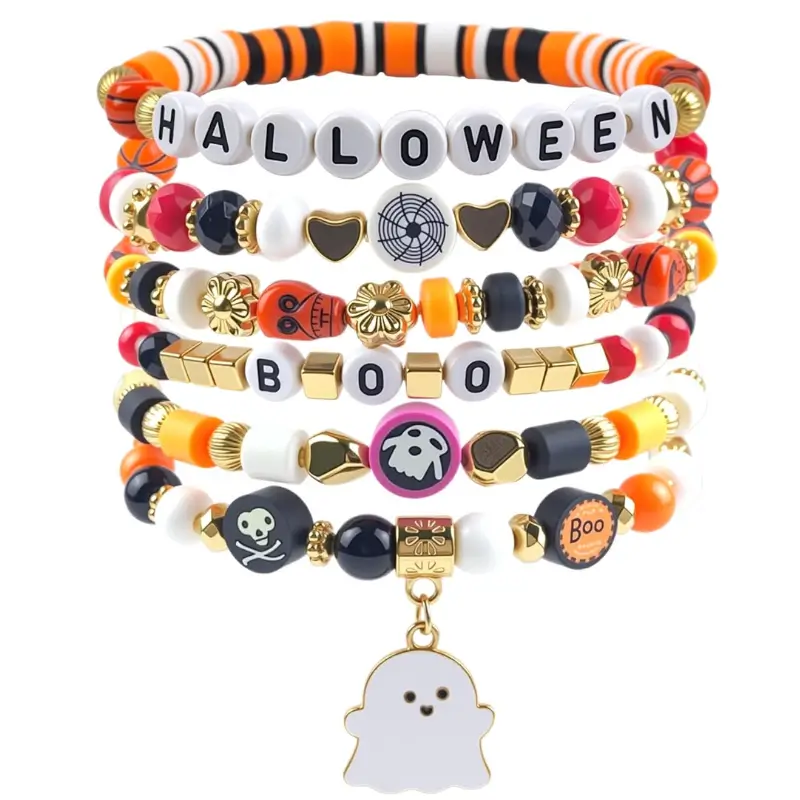 6 Pack HALLOWEEN Bracelets