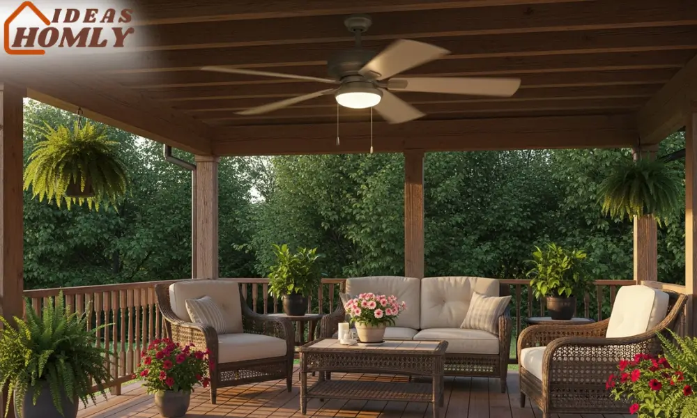 Outdoor-Rated Ceiling Fan for Breezy Summer Comfort