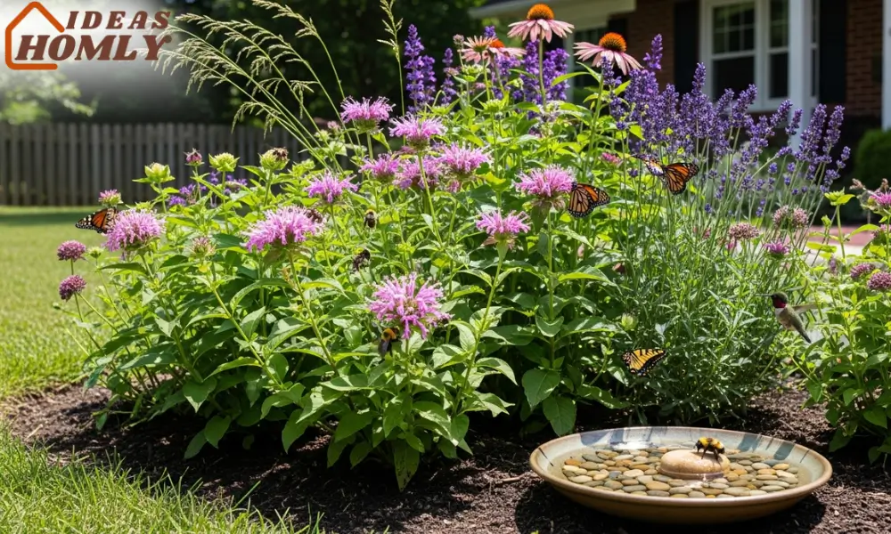 Pollinator Station with Host Plants & Pebble Water Dish