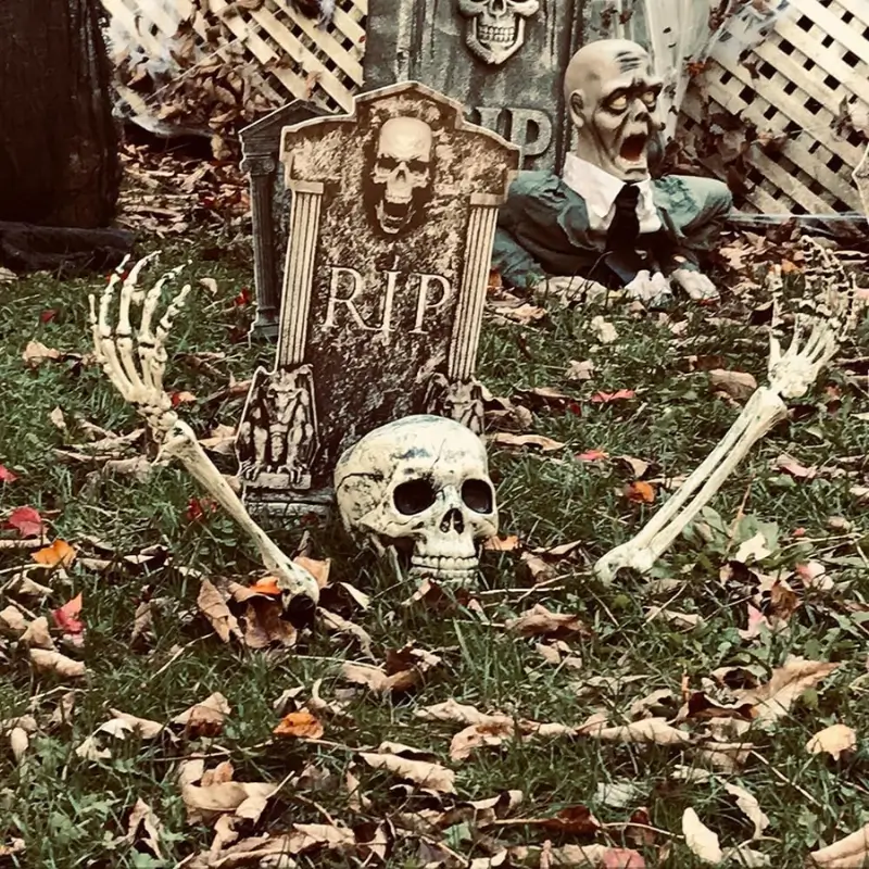 Realistic Skeleton Stakes Halloween Decorations Outdoor