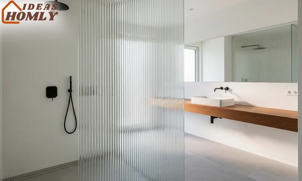 Reeded or Fluted Glass Partition