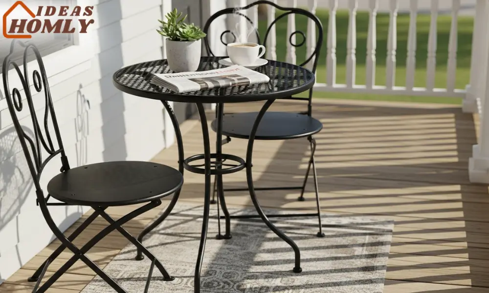 Small Porch Bistro Set for Cozy Coffee Moments