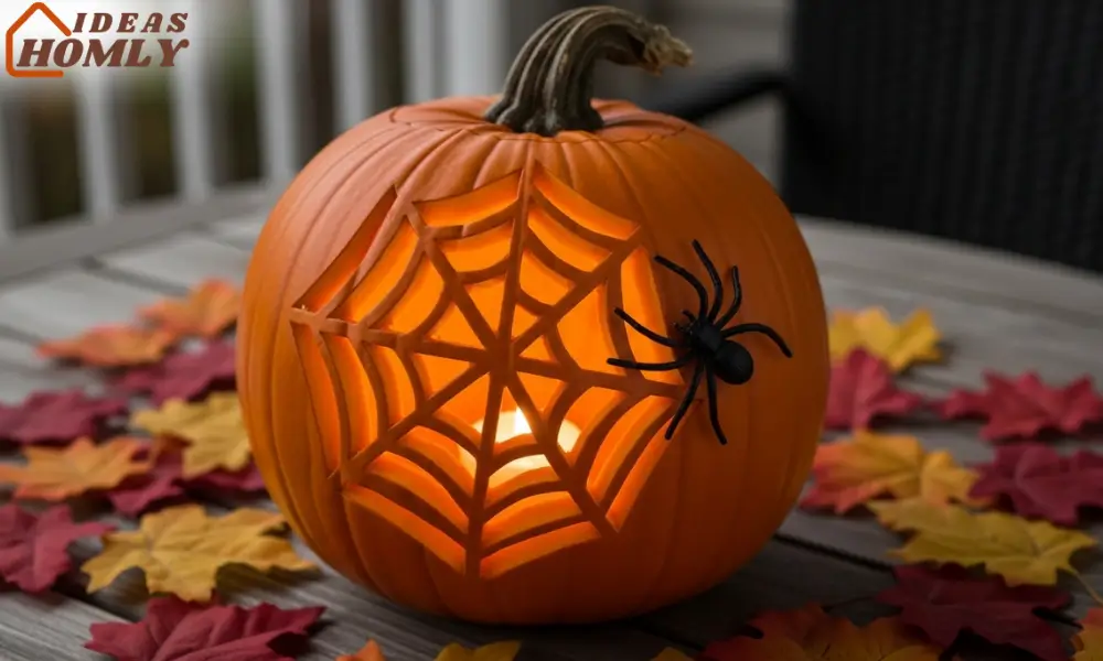 Spider Web Pumpkin Carving